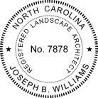 North Carolina Landscape Architect Seal